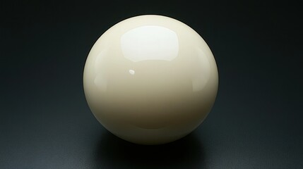 Pool ball, ivory, smooth, glossy