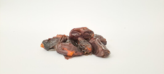date fruit isolated on white background	
