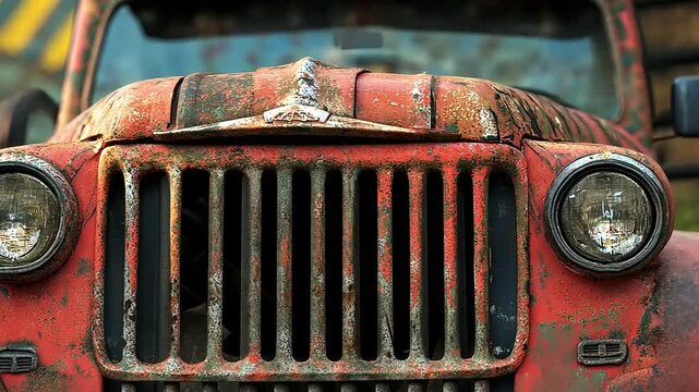 vintage car headlight