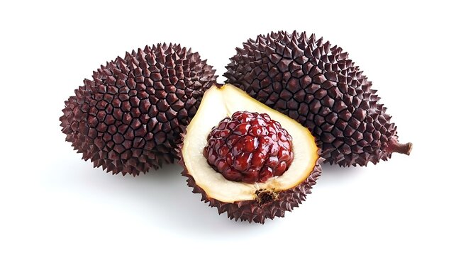 fresh zalacca salacca salak fruit isalated