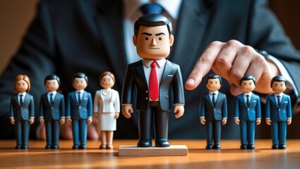 Successful team leader and various business leadership concepts. Distinguishing oneself from the crowd.