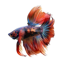 Fototapeta premium Vibrant Betta Fish for Aquatic Elegance.