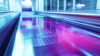 Futuristic Motion Blur of Abstract Colors in Modern Technology Environment