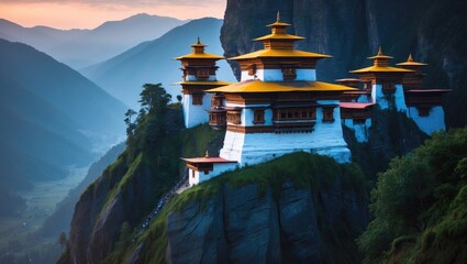 Taktsang Lhakhang is the most famous landmark and religious site in Bhutan.