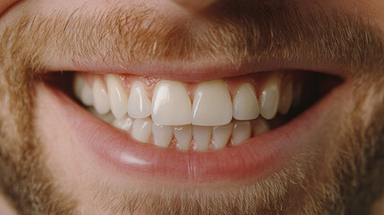 Obraz premium a close-up teeth, background, lighting, dental clinic 