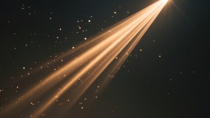 Obraz premium Spotlight on a stage or rays set against a black background.