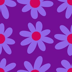 Abstract floral seamless flowers pattern for wrapping paper and fabrics and kids