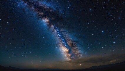 Fototapeta premium Starry night sky. Our galaxy, the Milky Way.