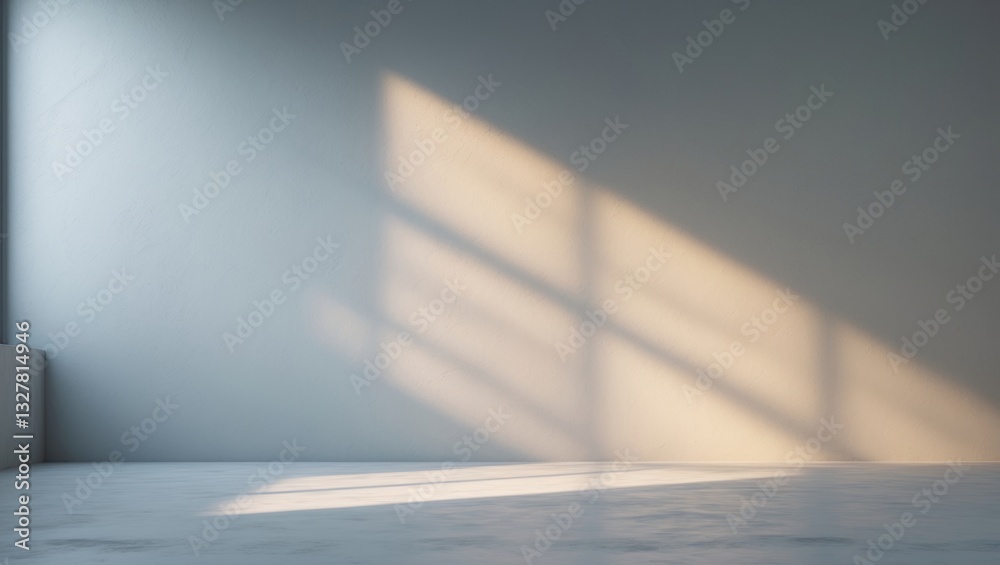 Poster gray backdrop for product showcase featuring beautiful lights and shadows.