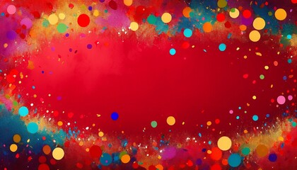 abstract border frame of colorful glitter sparkle confetti background with copy space