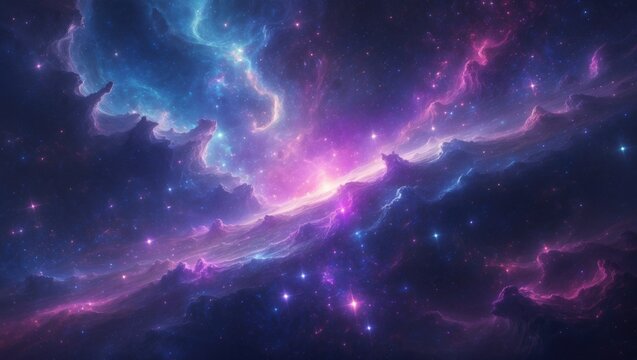 Neon Nebula, high-resolution backdrop for sci-fi and gaming themed content
