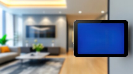 Naklejka premium Smart Home Control Panel: Modern Interior Design
