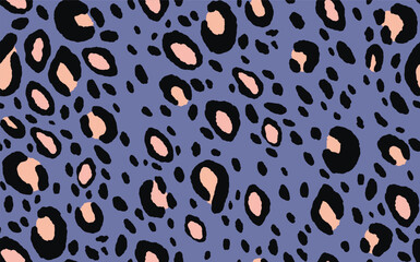 Abstract modern leopard seamless pattern. Animals trendy background. Color decorative vector stock illustration for print, card, postcard, fabric, textile. Modern ornament of stylized skin.