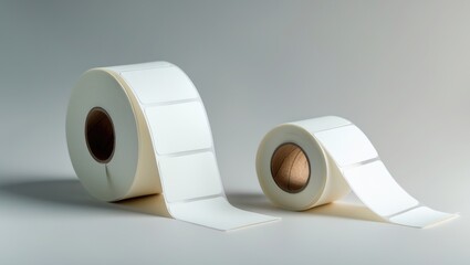 Blank label roll for thermal transfer printing.