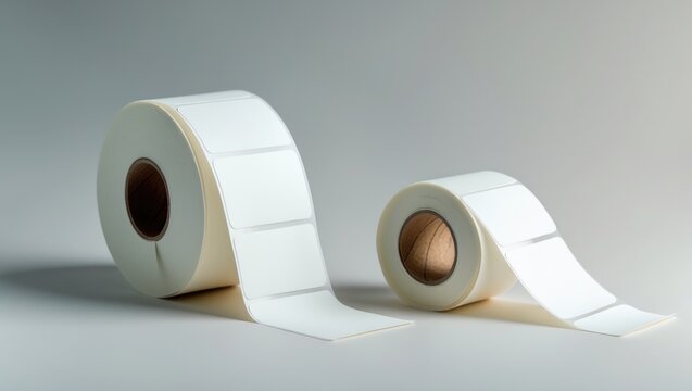 Blank label roll for thermal transfer printing.