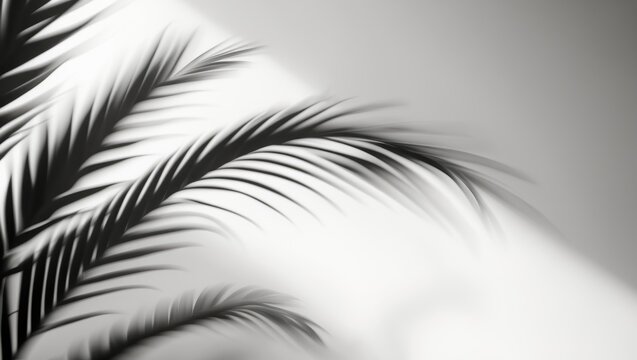 Blurred leaves casting shadows with light in a well-multiplied project.