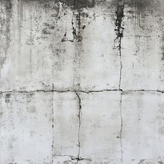 Obraz premium Weathered Concrete Wall with Cracks, Gray Texture, and Aged Surface in a Distressed Background