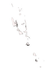 vector map of highway in the country of vanuatu
