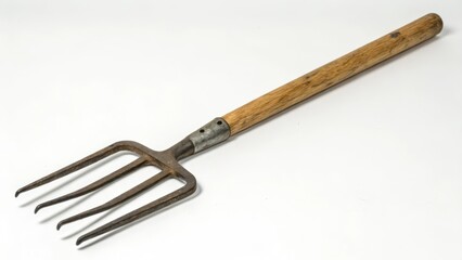 Garden Cultivator Tool on White Background