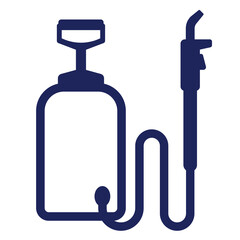pesticide sprayer, insecticide icon on white