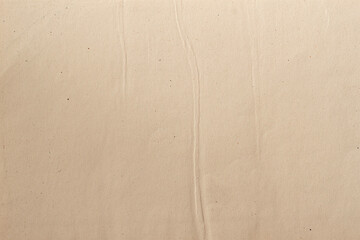 Texture of old organic light cream paper with wrinkles, background for design. Beige smooth paper with subtle natural veins and imperfections. Neutral natural background for design, artistic projects