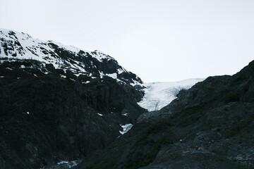 Glacier in Alaska in Kenai Fjords National Park