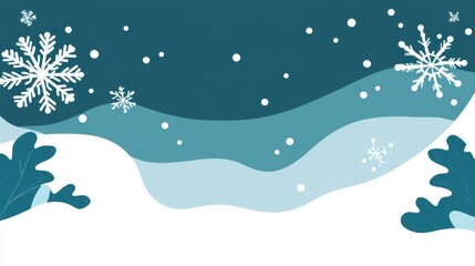 Delight in this festive Christmas and winter banner design featuring a cheerful snowflake in a vibrant vector style.