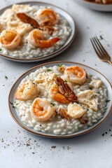 Delicious Creamy Shrimp Risotto Recipe Food Photography