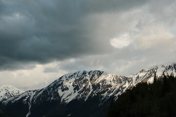 Obraz premium Kenai Mountain Range in Kenai Fjords National Park
