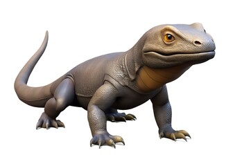 Obraz premium Realistic 3D Lizard Model with Intricate Skin Texture and Natural Features