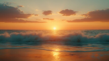 Fototapeta premium Sunset over the ocean