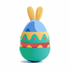 Easter egg celebration festive event colorful decoration playful environment creative angle holiday concept for seo impact