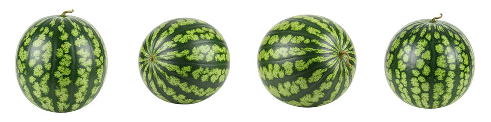 Set of Mini Watermelon on White