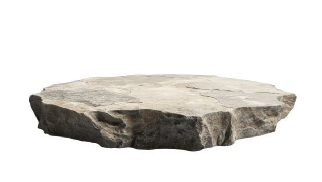 a flat natural stone slab with a rough texture showcasing earthy tones and irregular edges suitable for landscaping outdoor decor or as a base for various projects