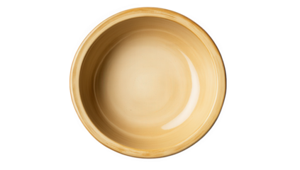a simple round beige ceramic bowl with a smooth interior surface suitable for serving food or holding items its understated design makes it versatile for various culinary uses