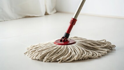 Mop on White Floor