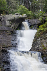 Obraz premium Raymonds Kill water falls in The Delaware water gap recreation area.