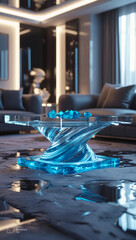 glass table