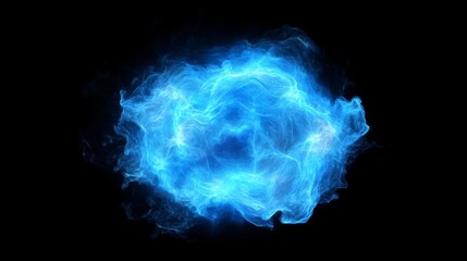 Abstract Blue Energy Glow Abstract Background