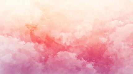 Fototapeta premium Soft Pastel Cloudscape: Watercolor Sky Background