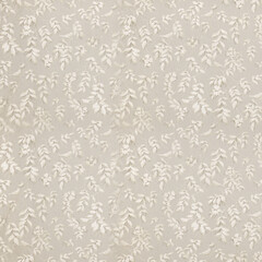 Leaf floral ornamental paper, seamless patterned fabric