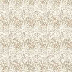 Leaf floral ornamental paper, seamless patterned fabric