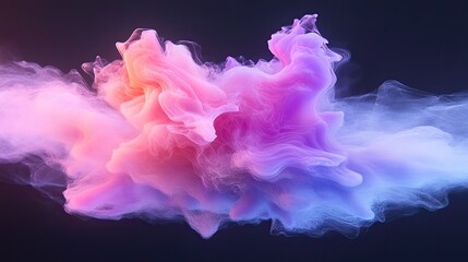Fototapeta premium Abstract Colorful Nebula: A Symphony of Pink, Purple, and Blue Hues