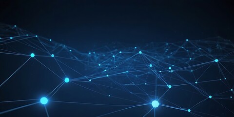 Abstract blue background with connecting dots and lines. Plexus effect. Abstract science geometrical network background, Abstract digital background. Science background. 3D rendering,connection,8