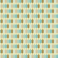 Leaf floral ornamental paper, seamless patterned fabric