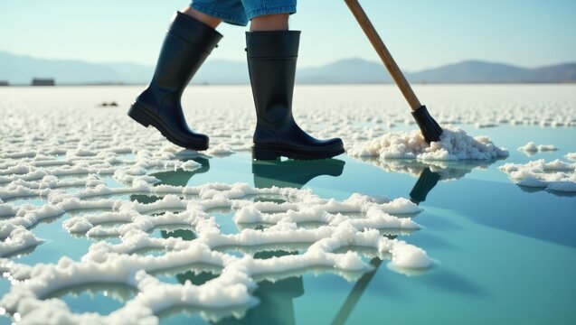 Salt extraction from the sea in Nin