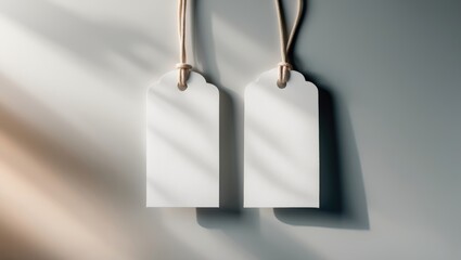 Set of empty tags attached with a string.