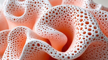 Abstract coral-like 3D printed design