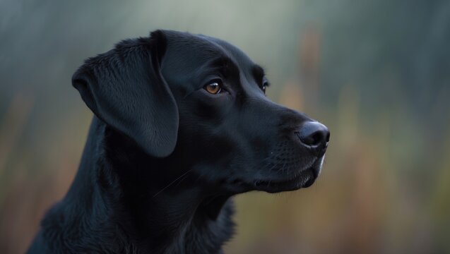 Golden Black dog