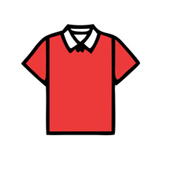 red t shirt design illustration